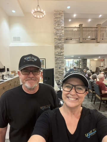 Ben and Erin at a local community event
